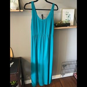 Teal Zara Maxi with Sheer Bottom